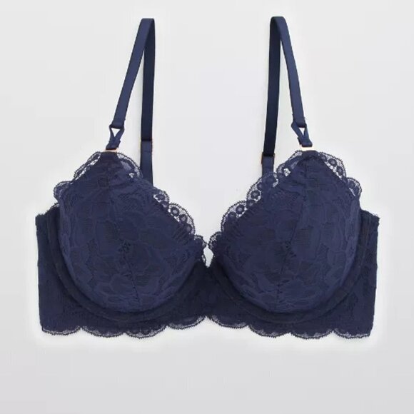 Aerie Navy Lace Bra - Picture 10 of 11